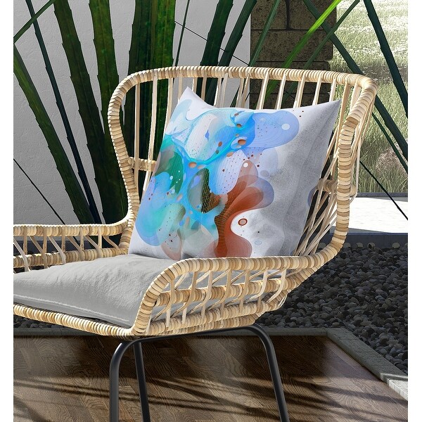 AmritaSen Whimsical Waves Throw Pillow - Thumbnail 3