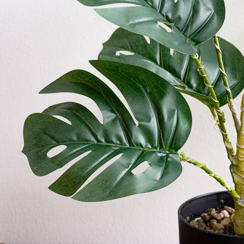 18 inch Lighted Simulated Green Plants - 17 inch