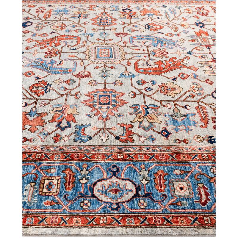 Serapi One-of-a-Kind Hand-Knotted Area Rug - Gray - 8' 2" x 10' 1"