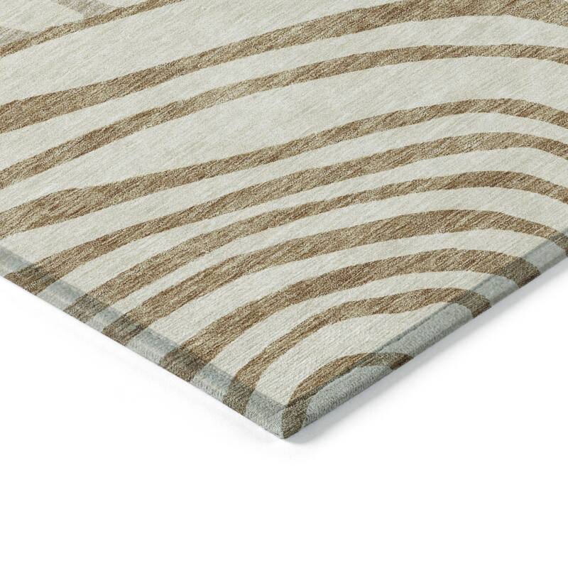 HomeRoots Abstract Transitional Rectangle Outdoor Rug