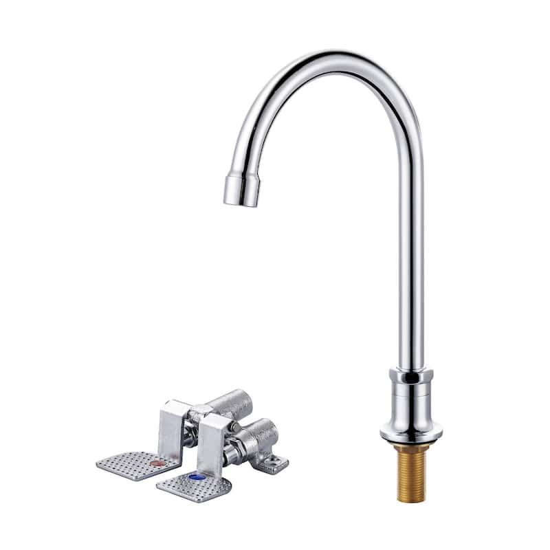 WOWOW Dual Temperature Pedal Valve Faucet - Chrome