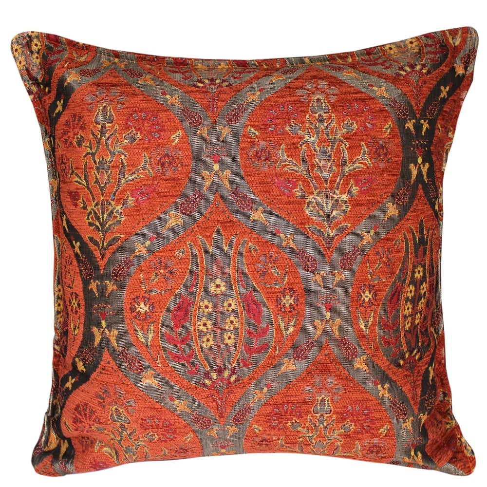 Boho Chic Peony Turkish Throw Pillow