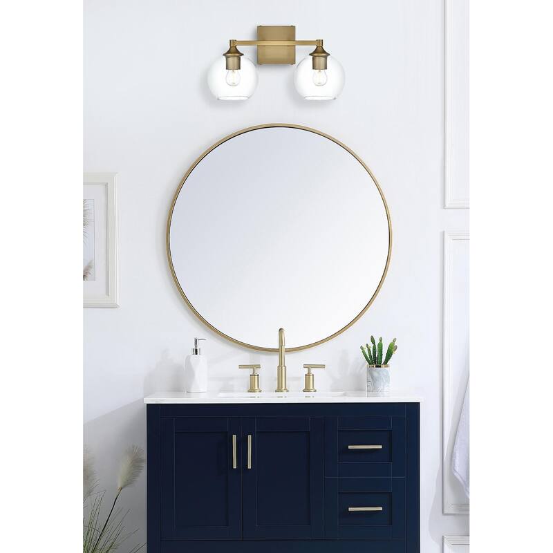 Elegant Lighting LD7308W16 Eero 2 Light 16" Wide Vanity Light