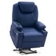 preview thumbnail 31 of 51, MCombo Large Power Lift Recliner Leather Chair with Massage, Heat, Cup Holders,Extended Footrest, Leather 7516