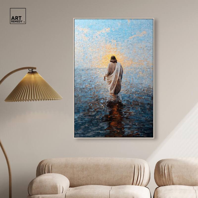 Water Walker Mosaic I Canvas by Art Remedy