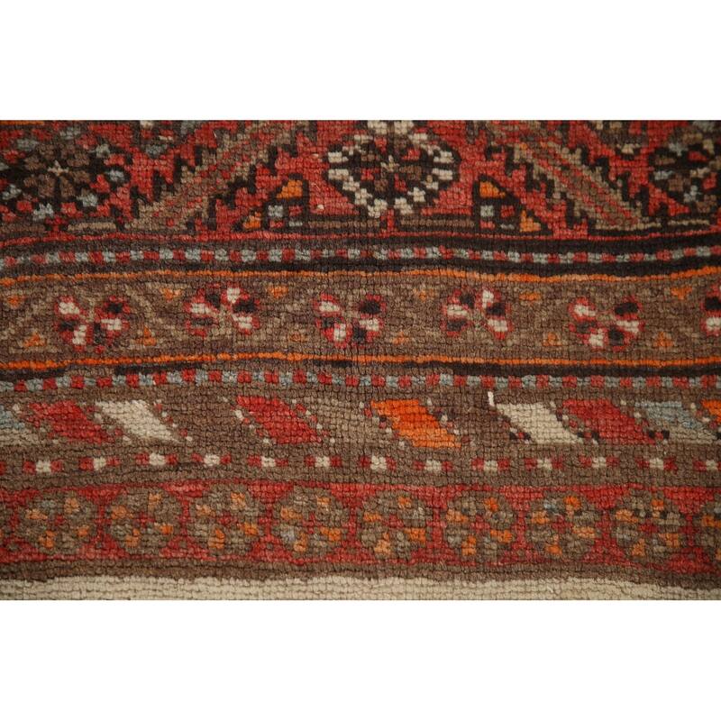 Malayer Vegetable Dye Persian Rug Hand-knotted Wool Carpet - 4'2" x 6'8"
