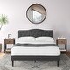 preview thumbnail 2 of 35, Taomika 3-Pieces Tufted Upholstered Platform Bed and Nightstands Set Brown - Queen