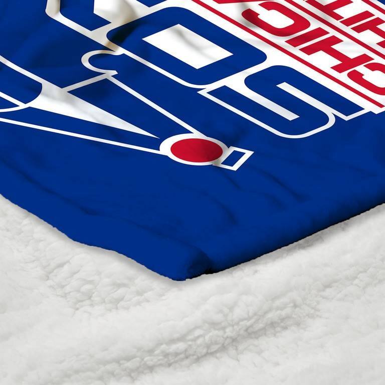 MLB CC Throwback Silk Touch Sherpa Throw Blanket