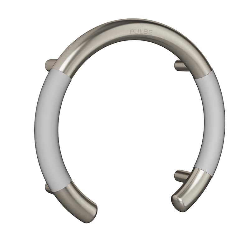 ErgoValveBar Ergonomic Soft Grip 32mm Diameter ADA Compliant 300 lb Weight Capacity Brushed Stainless Steel