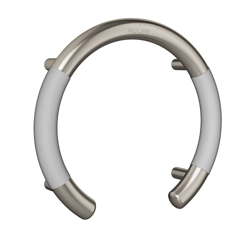ErgoValveBar Ergonomic Soft Grip 32mm Diameter ADA Compliant 300 lb Weight Capacity Brushed Stainless Steel