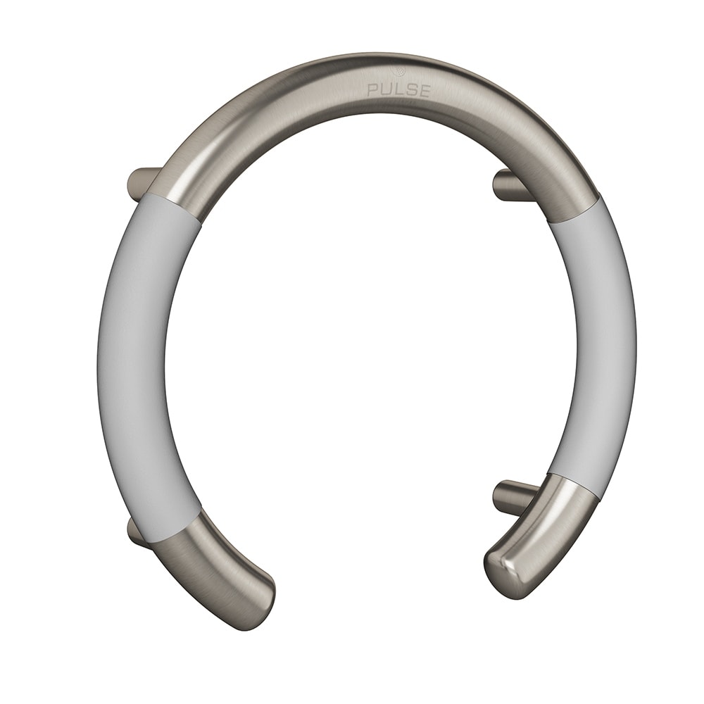ErgoValveBar Ergonomic Soft Grip 32mm Diameter ADA Compliant 300 lb Weight Capacity Brushed Stainless Steel