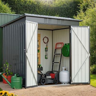 6' x 4' Outdoor Storage Metal Shed, Waterproof Tool Storage Shed - 71.9"(L) x 47"(W) x 68"(H)