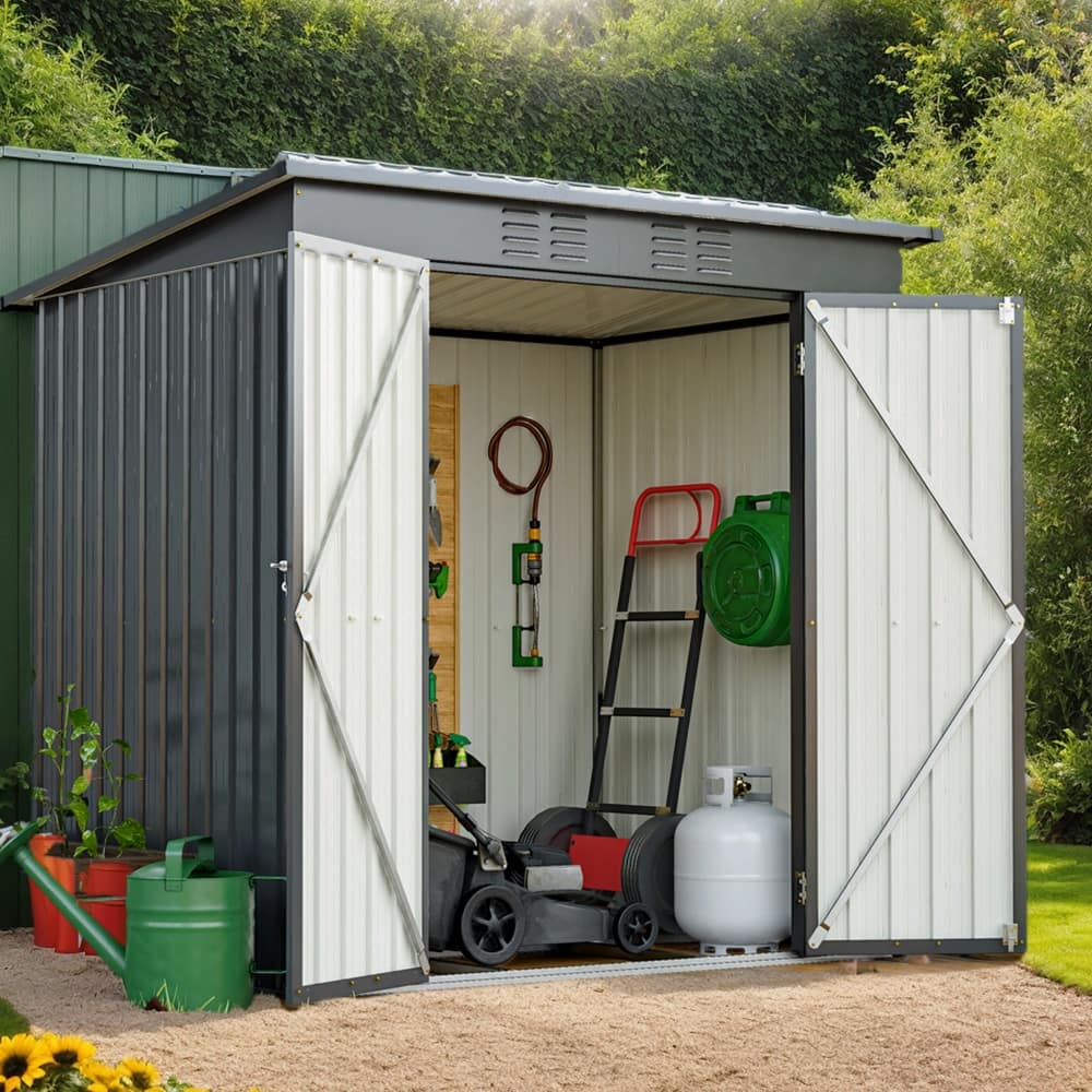 6' x 4' Outdoor Storage Metal Shed, Waterproof Tool Storage Shed - 71.9"(L) x 47"(W) x 68"(H)
