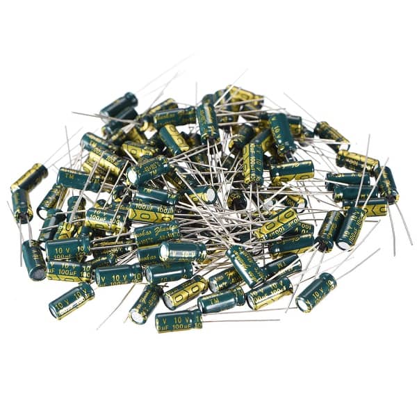 100pcs 10v 330uf 10volt 330mfd 105c aluminum electrolytic capacitor 6×7mm
