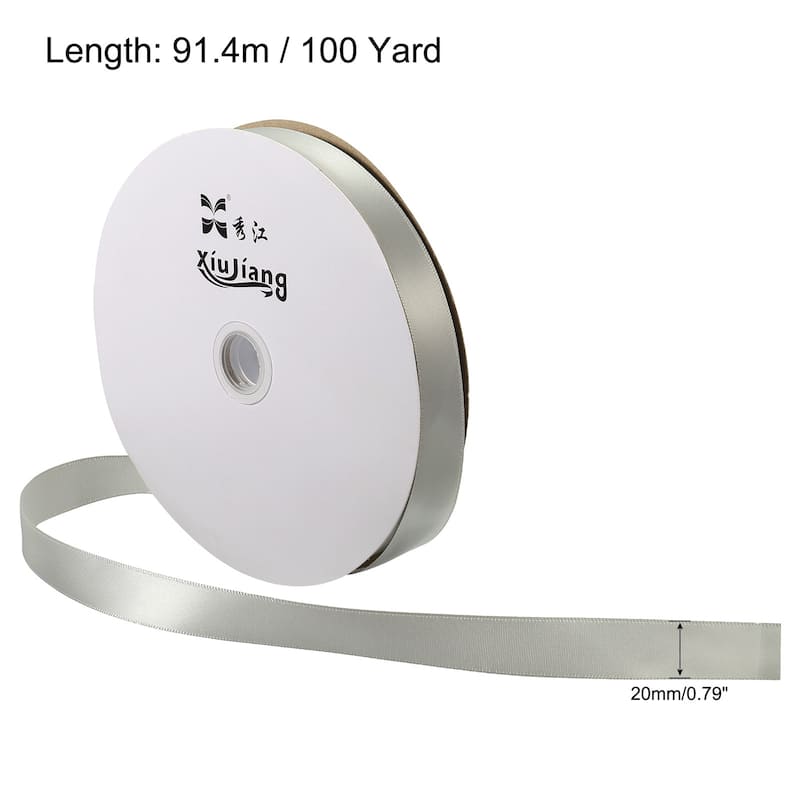 Satin Ribbon, Double Face Solid Crafts Roll for Party Home Decoration