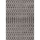 JONATHAN Y Trebol Moroccan Geometric Textured Weave Indoor/Outdoor Area Rug - 9 X 12 - Black/Gray