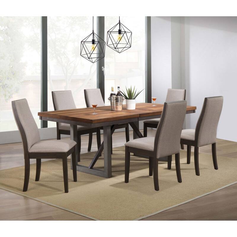 Rivera Natural Walnut Extension Dining Table