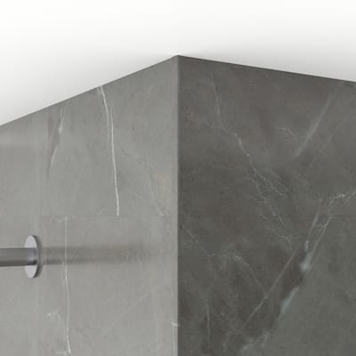 Epiphany Edge Trim 96 in. H Marble Dark Grey