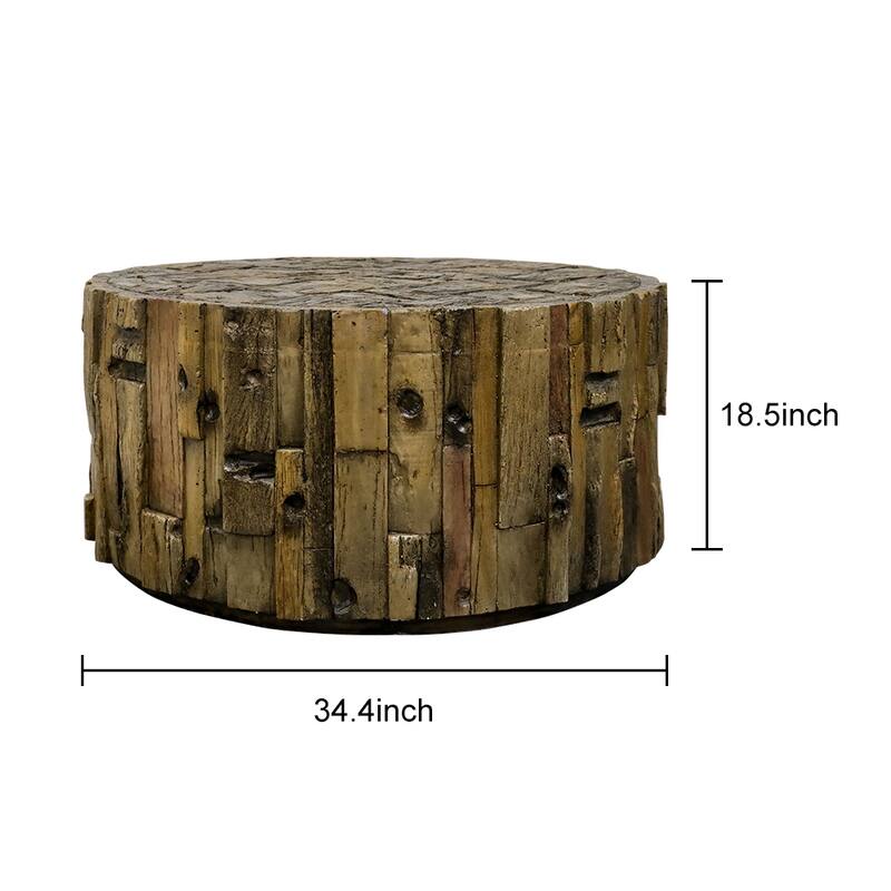 Accent Round Side End Table for Outdoor Patio Garden Indoor Home