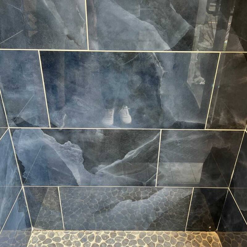 The Tile Life Geo Lust 12x24 Blue Porcelain Floor & Wall Tile