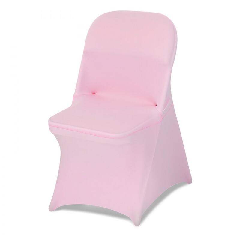 Stretch Chair Covers for Folding Chairs Polyester Spandex Elastic Slip On Wedding Party Event Decor - 17.72 x 18.11 x 30.31 in