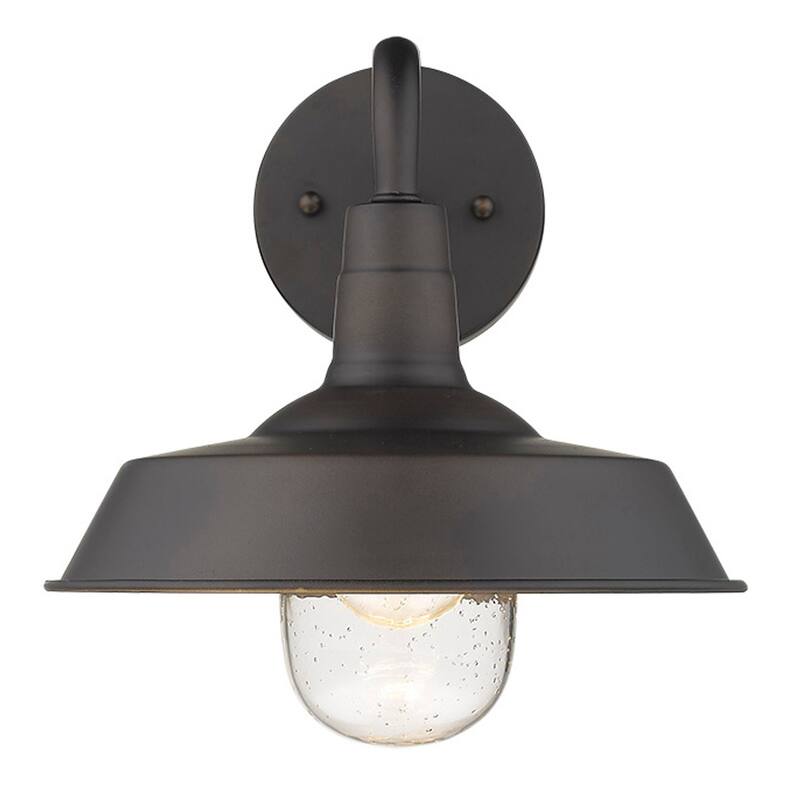 Burry 1-light Oil Rubbed Bronze Exterior Wall Fixture
