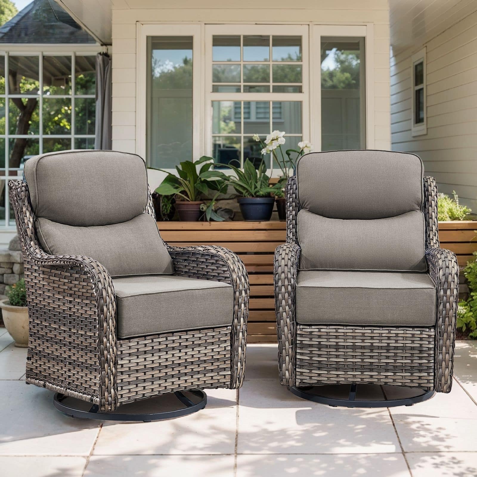 Option Grey Wicker/ Grey Cushion