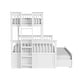 preview thumbnail 10 of 13, Twin over Full Bunk Bed with Trundle and Side Access Ladder