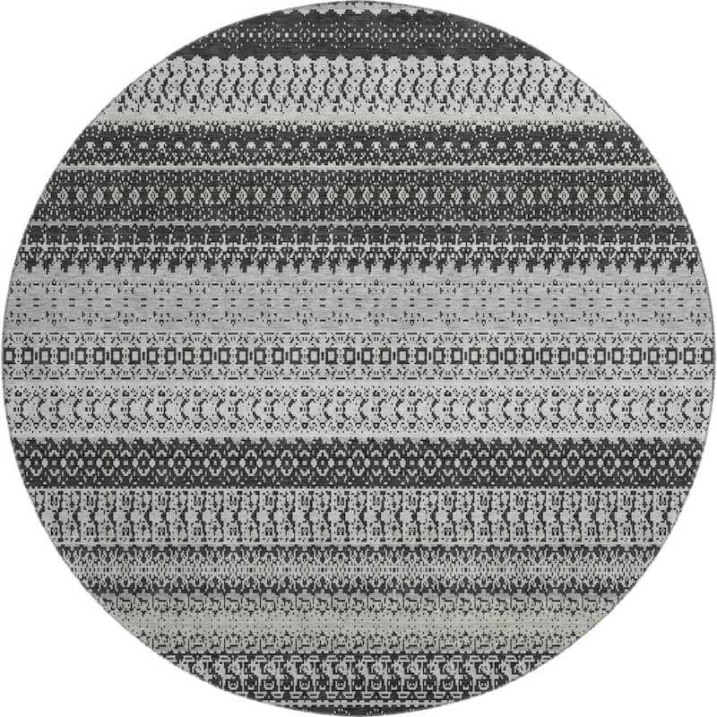 Premium Washable Super Soft Moroccan Boho Stripe Mayfield Rug