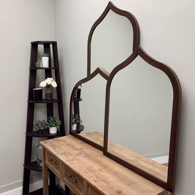 Tyler Framed Vanity Mirror - Teardrop Cathedral - 24.4x32.4