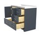 preview thumbnail 3 of 4, Solid Wood 42" Single Bathroom Vanity Base Only