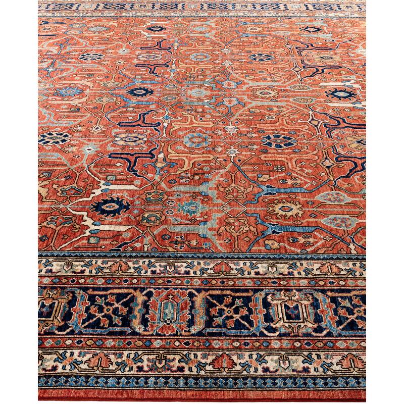 Serapi One-of-a-Kind Hand-Knotted Area Rug - Red - 10' 0" x 13' 9"