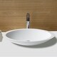 preview thumbnail 9 of 9, Karran Quattro Vibrant Matte White Acrylic 23 in. Oval Bathroom Vessel Sink