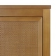 preview thumbnail 31 of 44, Teamson Home Hatteras 22 in. W 2-Door Wall Cabinet with Rattan Inlay Doors, Bathroom Wall Storage, Small Bathroom Organizer