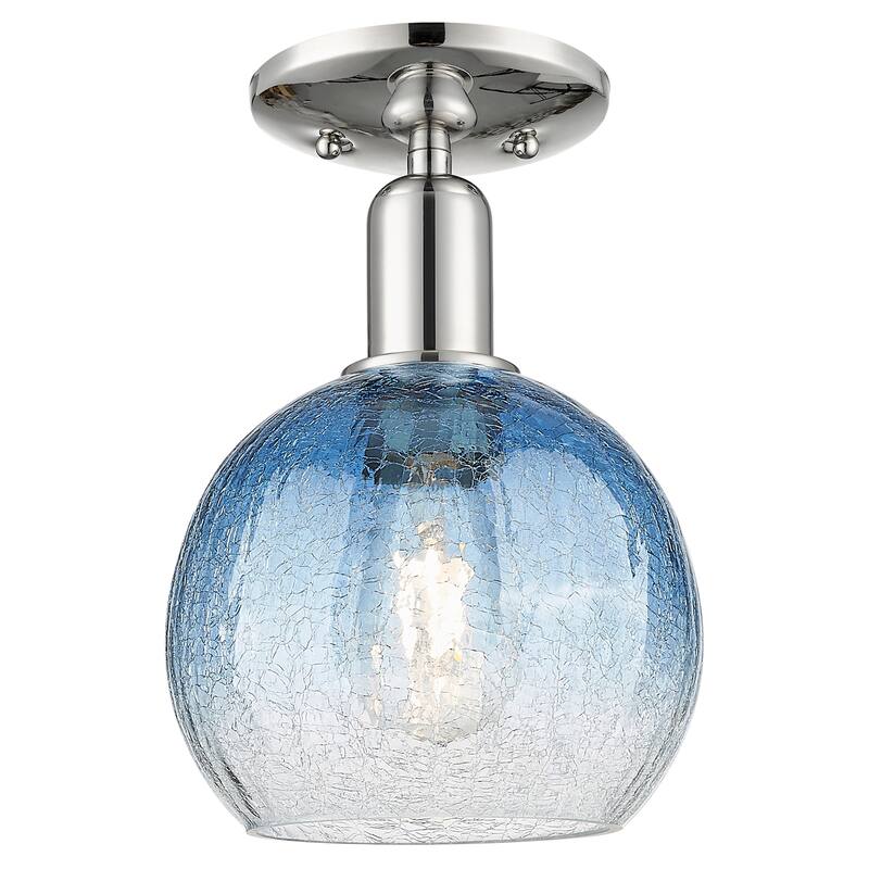 Innovations Lighting 716-1C-G483-8SB Brookhaven Globe 8" Wide - Polished Nickel