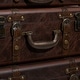 preview thumbnail 17 of 18, Brown Faux Leather Nesting Upholstered Decorative Trunk with Vintage Accents and Studs (Set of 3)
