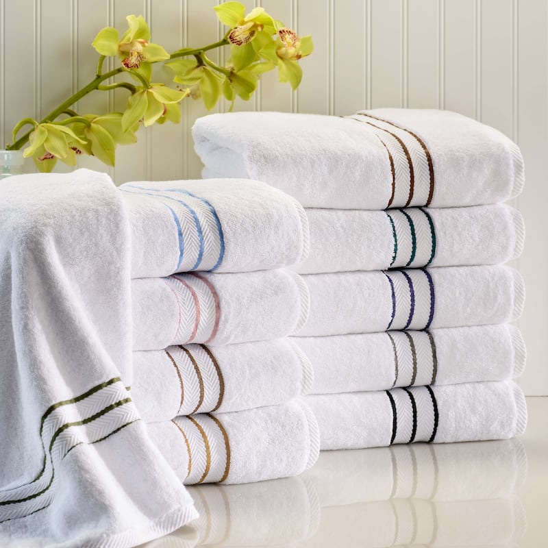Turkish Cotton Heavyweight Washcloth Set of 12 by Superior