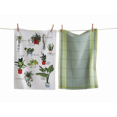 Always Rooting For You Dish Towel Set Of 2 Cotton 26" X 18" Cleaning Kitchen Towel Machine Washable