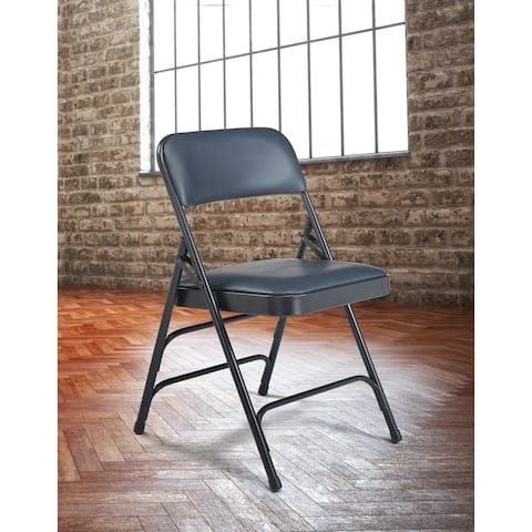 (4 Pack) NPS 1300 Series - Vinyl Upholstered - Premium Folding Chair