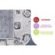 preview thumbnail 14 of 12, LOOM & LUXE Collection Cream/Blue/Medallion Non-Shedding Area Rug - 36" D x 24" W x 0.28" H