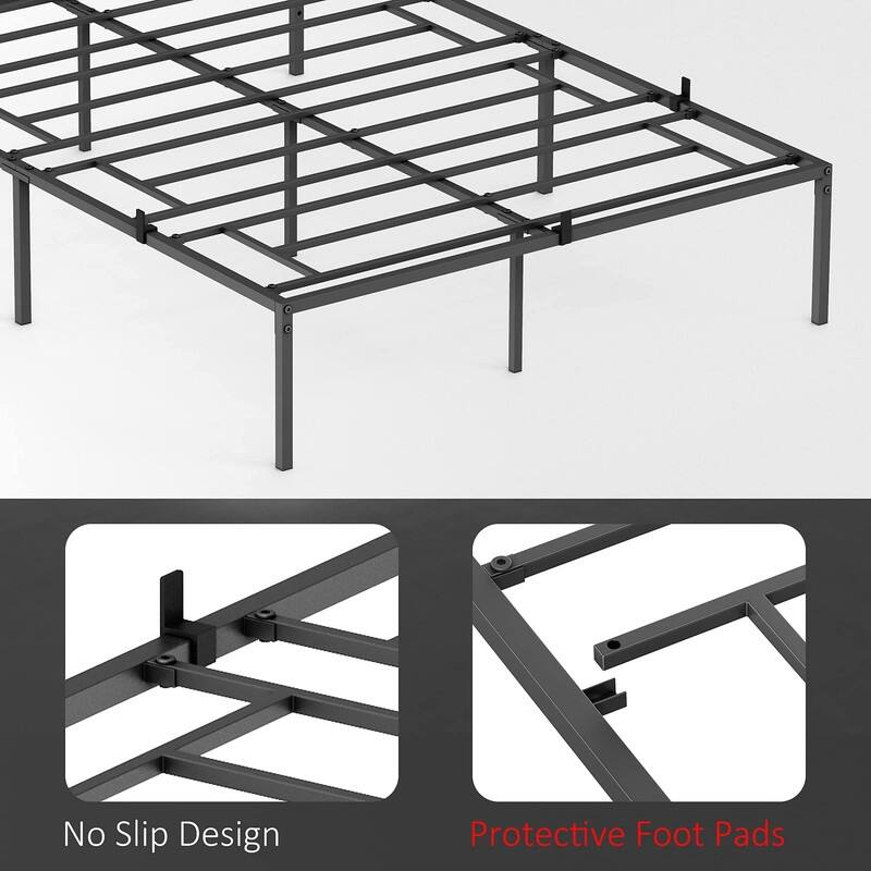Heavy Duty Metal Platform Bed Frame, No Box Spring Needed