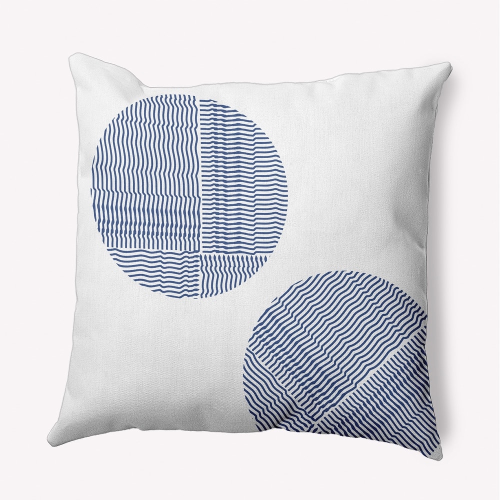 Circles Polyester Indoor/Outdoor Pillow