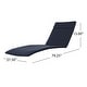 preview thumbnail 69 of 91, Salem Outdoor Cushion Set for Chaise Lounge - Cushions only (Set of 2) by Christopher Knight Home - 79.25"L x 27.50"W x 1.50"H