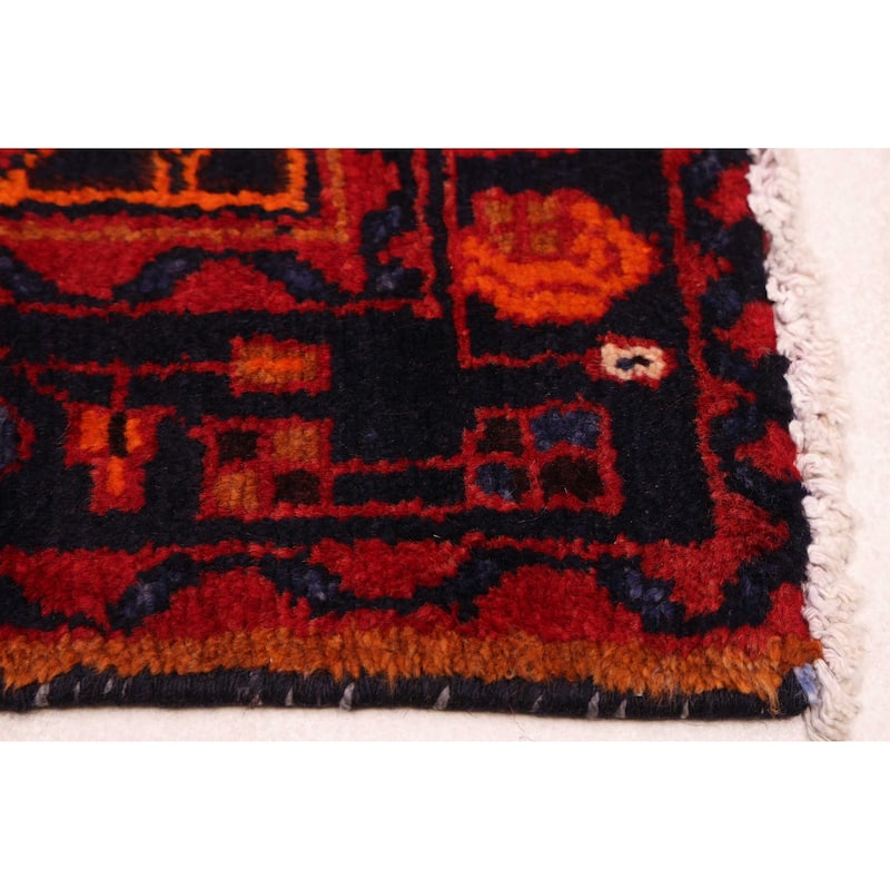 ECARPETGALLERY Hand-knotted Konya Anatolian Dark Navy, Red Wool Rug - 3'3 x 4'9