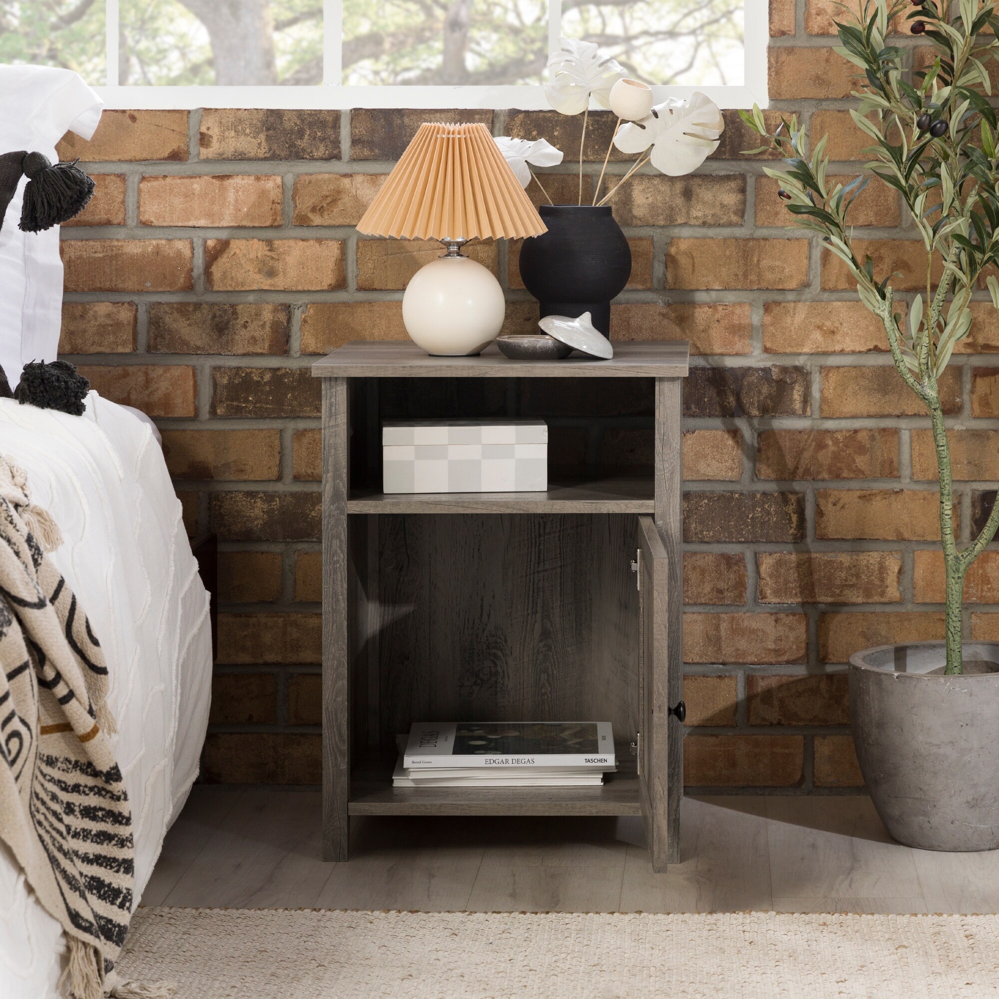 Middlebrook 18 inch Groove door Farmhouse Nightstand On Sale