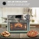 preview thumbnail 10 of 9, Equator 0.93 cu.ft Stainless 5-in-1 Air Fryer, Convection Oven, Pizza Oven, Grill, and Dehydrator with 360° Air Circulation