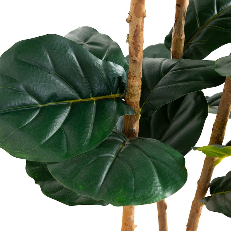 Potted Artificial Fiddle Leaf Tree - 5'