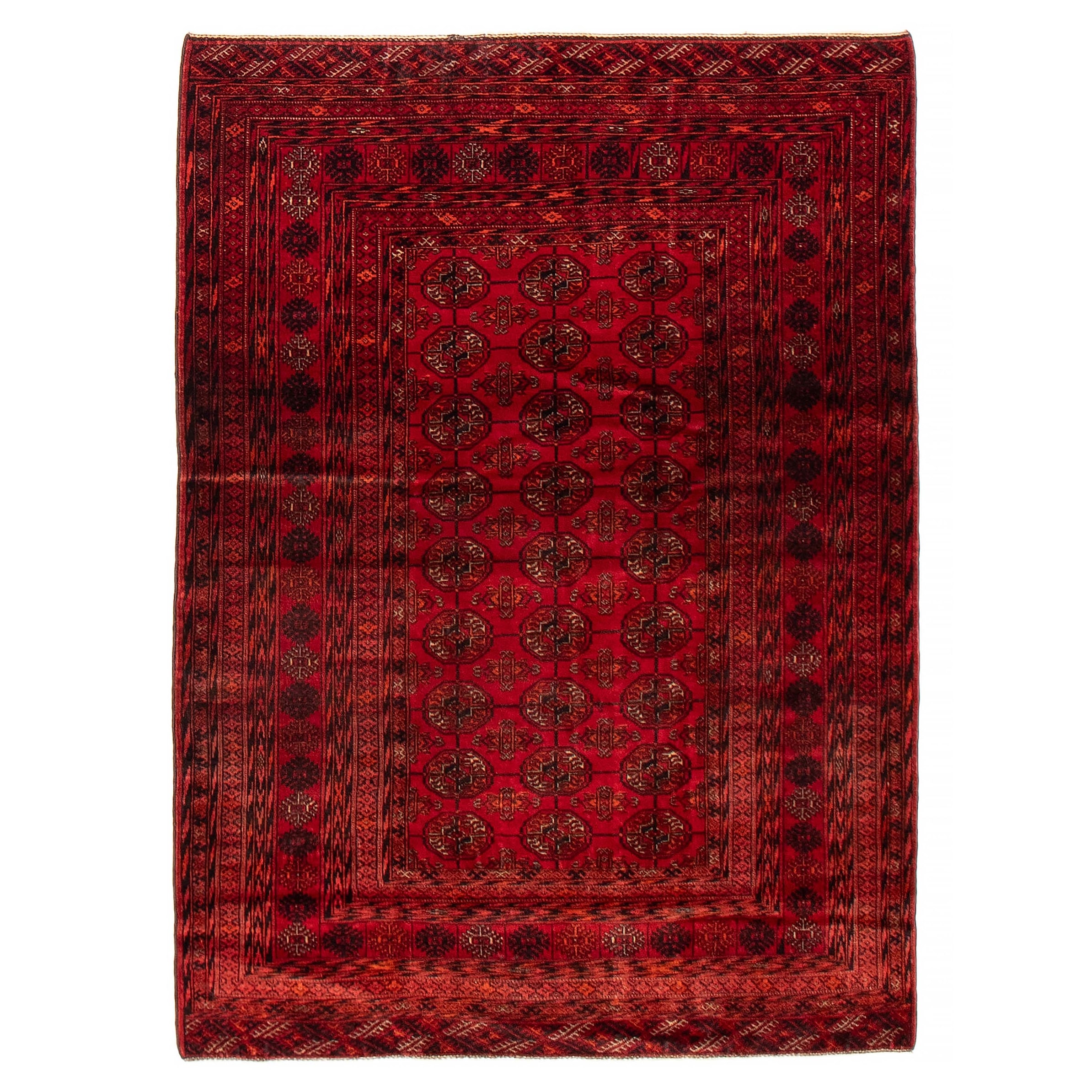 Teimani Red Rug 3'10" x 6'3" - 3'10 x 6'3