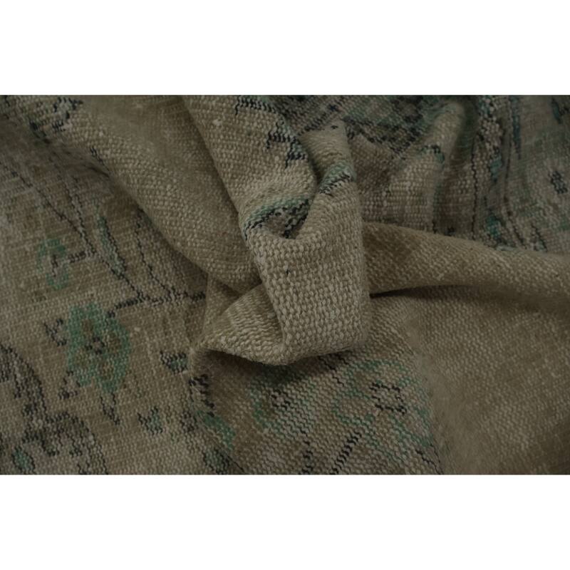 Hand Knotted Oriental 100% Wool Carpet Transitional Floral Beige & Ivories Anatolian Area Rug - 9' 4'' X 5' 10''