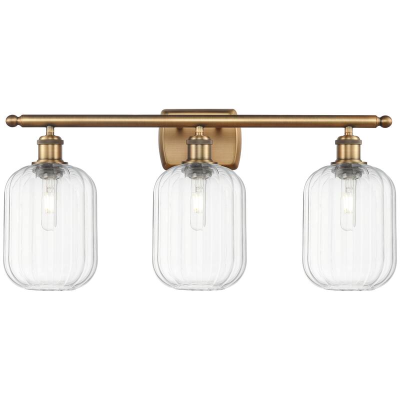 Innovations Lighting 516-3W-13-27 Preston Vanity Preston 3 Light 27" - Brushed Brass / Clear